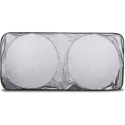 150X70CM Auto Voorruit Zonnescherm Zonnescherm Vizier Voorruit SUV Van Auto Voertuig Schild Reflector zilver