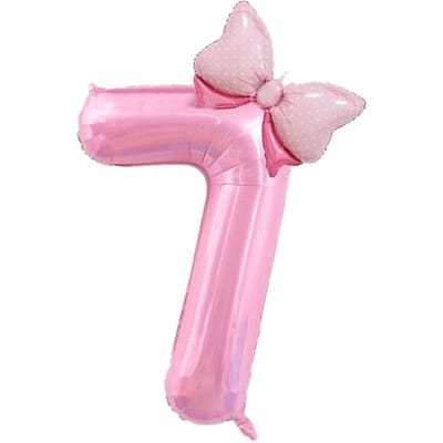 40 Inch Verjaardagscijfer Ballonnen Nieuwe Meisjes Prinses Verjaardag Roze Strik Ballonnen Bruiloft Feest Ballonnen Jumbo Cijfer Ballon