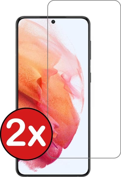 Screenprotector - 2 Stuks - Geschikt voor Samsung Galaxy S21 - Volledige Dekking - Beschermglas - Gehard Glas - Tempered Glass - Screen Protector
