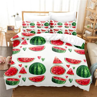 3D Print Bayberry, Litchi, Citroen Beddengoed Sets Twin Maat Dik Zacht Comfortabel Dekbed Set Huis Textiel Fruit Design EU single(135x200cm)