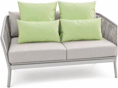 Anna Collection Bank/tuin kussens set - binnen/buiten - 4x stuks -mintgroen - In 2 formaten laag/hoog