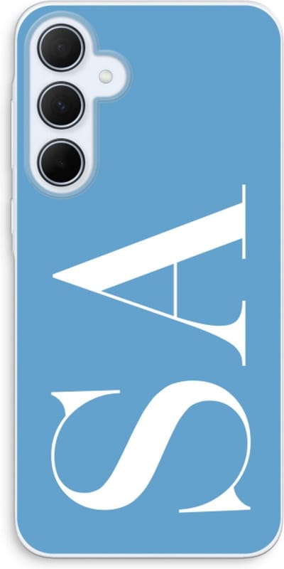 Gepersonaliseerd - Case Company® - Hoesje geschikt voor Samsung Galaxy A35 hoesje - Monogram N°2 - Soft Cover Telefoonhoesje - Bescherming aan alle Kanten en Schermrand