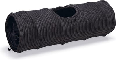 Designed by Lotte Kattentunnel Ribbed - Kattenspeelgoed - Antraciet - 25x25x75 cm