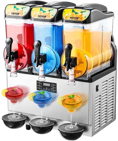 CORE Commerciële Slushmachine - Slushpuppy machine - Slush Puppy maker - 3x 15L Slushy Machine - 45L - 60x52x83cm