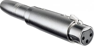 Pro XLR Adapter 3pin XLR F - Jack Mono F