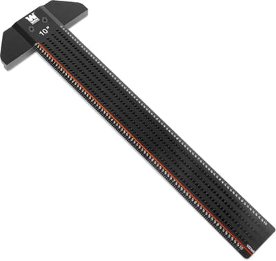 T-vormige liniaal - Meetliniaal - Nauwkeurig markeren - Lasergeëtste schaal - 255 cm - Zwart