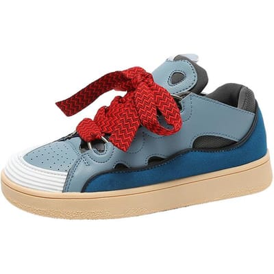 Baskets de mode pour femmes Dames Décontractées Plates Respirantes Chaussures de marche à lacets pour femmes P25d50 41 gray