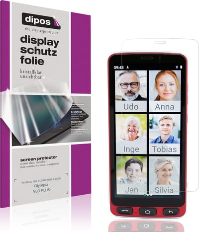 dipos – 4x Beschermfolie geschikt voor Olympia NEO PLUS | Krasbestendige & heldere Screenprotector Ultra-Thin