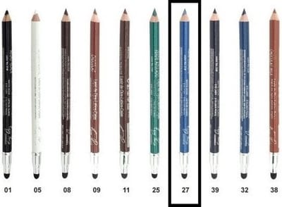 Easy Paris - Oogpotlood en Lippotlood - Extra Waterproof - Kobalt Blauw - Azul Cobalto - Met puntenslijper en smudger/vervager - Nummer 027 - 1 Stuks