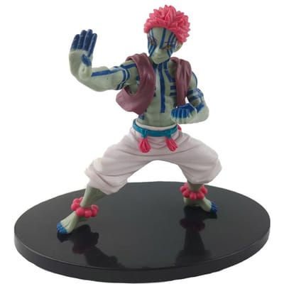 15cm Anime Figuur Demon Slayer Figuren Slayer Akaza Pop Figuurtje Krijger Actiefiguur Model Speelgoed Anime Model Figuur Auto Pop gray