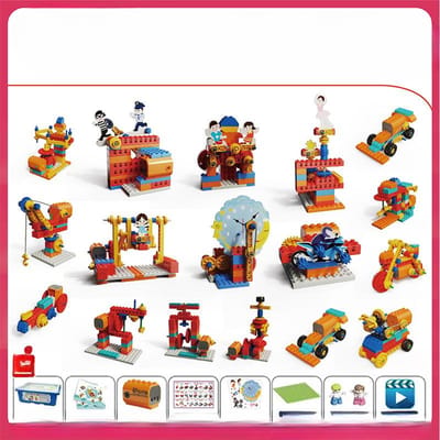 Engrenage Machinerie à Grosses Particules Éducation de la Petite Enfance Institution Maternelle Jouets Créatifs pour l'Éveil Scientifique et Éducatif des Enfants