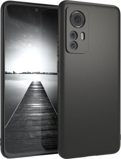 Flexibele achterkant Silicone hoesje Zwart Geschikt voor: Xiaomi 12 / Xiaomi 12X