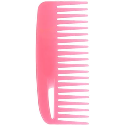Kleurrijke Grote Kam met Brede Tanden voor Haarstyling Antistatische Kapperskam Hairstyle Tool Roze roze