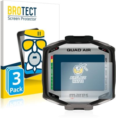 BROTECT - Screenprotector voor Mares Quad Air - Folie Beschermfolie Beschermglas matte 3 Stuks