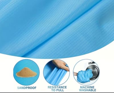 Strandlaken 200x 140 cm groot blauwe kleur