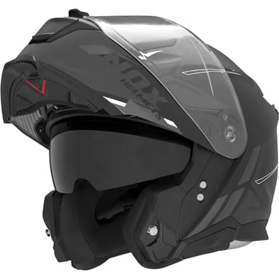 Modulaire motorhelm Nox N967 Synchro