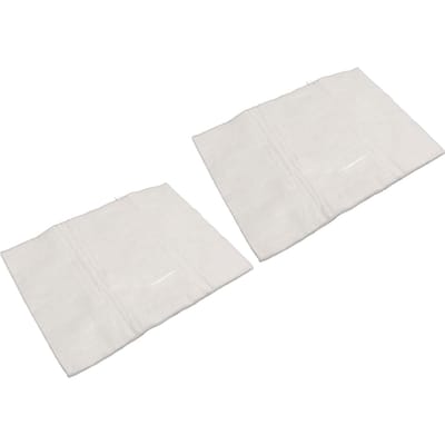 Lot de 2 silencieux d'échappement pour moto, en coton et fibre de verre, 35 x 25 cm, tissu d'emballage insonorisant white