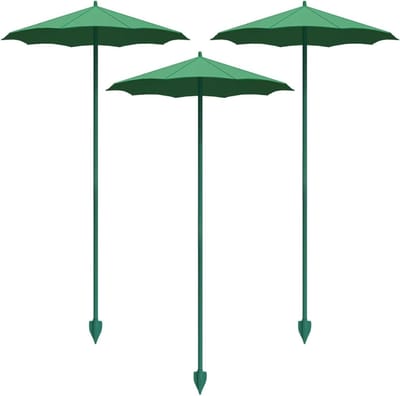 Plantenschermen - Zonwering Planten - Gezonde Plantengroei - UV Bescherming - Set van 3 - Transparant