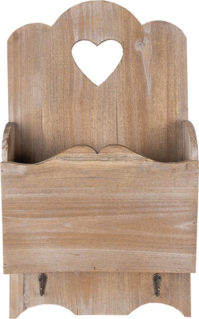 Clayre & Eef Tijdschriftenhouder 28x10x49 cm Bruin Hout