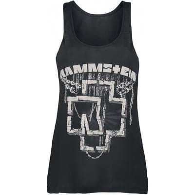 Rammstein Top - In Ketten - S tot M - voor Vrouwen - zwart