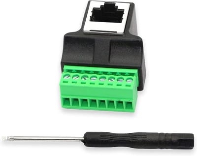 RJ45 Schroefterminal Adapter voor Netwerkuitbreiding