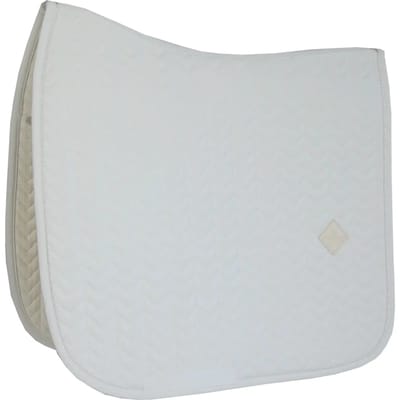 Kentucky Horsewear - Zadeldoek - Fishbone Zadeldekje - Dressuur - wit