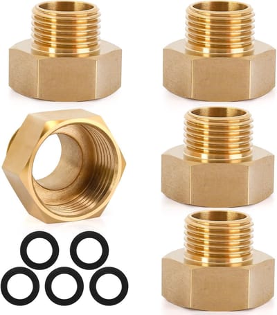 Reducing Extension G1/2 Inch naar G3/4 Inch, Buiten- en Binnenverbinding voor Pijpen, Ø20.3mm en Ø24mm Reducer voor Eenvoudige Installatie en Verbeterde Waterdoorstroming