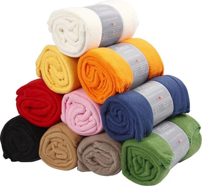 Fleece, l: 125 cm, b: 150 cm, 10 stuks, kleuren assorti