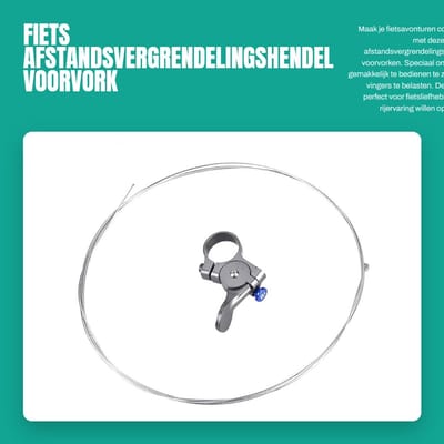 Dailygoods- Afstandsvergrendelingshendel - Lichtgewicht - Eenvoudige bediening - Voorvork - Fietsdeel - Vingers beschermen - Fietsvergrendeling