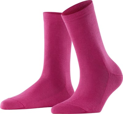 FALKE Family eenkleurig katoen sokken dames rood - maat 35-38