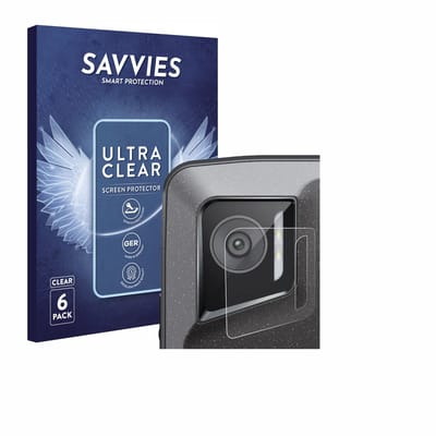 Savvies - Screenprotector voor Crosscall Stellar M6E (ALLEEN Camera Lens) - Folie Beschermfolie transparant 6 Stuks