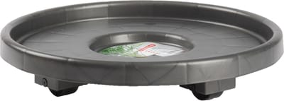 PlasticForte Plantenonderzetter - rond - 34 cm - antraciet - multiroller voor kamerplanten