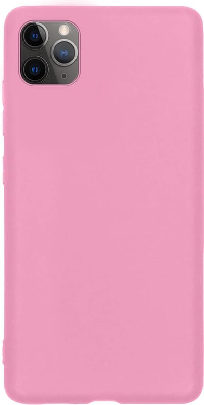 Hoes - Geschikt voor Apple iPhone 11 Pro - Sterk & Shockproof - Hoesje Cover - Siliconen Case - Lichtroze