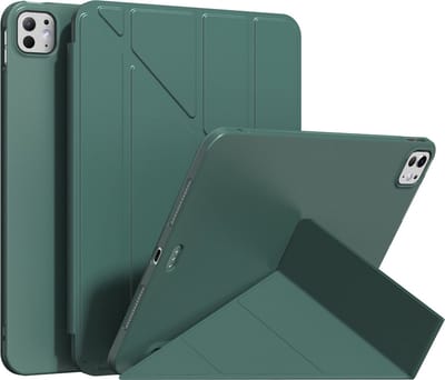 Tablet hoes geschikt voor iPad Pro 11 inch hoes (2024/2025) - M4/M5 - Smart Cover - Groen