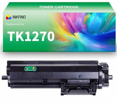 INKFIND TK-1270 Zwart tonercartridge compatibel met Kyocera TK1270 TK-1270 Zwart geschikt voor Kyocera ECOSYS MA4000x/ MA4000wifx/ MA4000fx - 1-pack Zwart