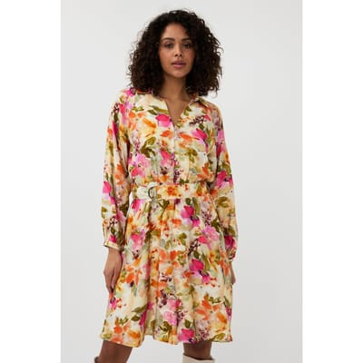 EsQualo Dress Raglan Floral Garden Print Größe: 44 | Blusenkleider Outlet | Damen