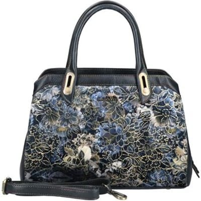 Laura Vita Aramis 11 Blue Handtas met Schouderriem Blauw Leer en Suede Dames