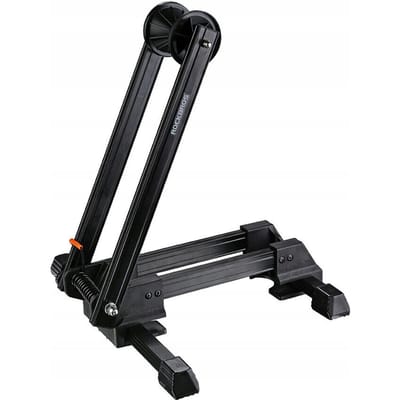 Rockbros T30 Folding Bike Stand for Front or Rear Wheel Compatible with 24-27.5 Inch and 700C Wheels - Black