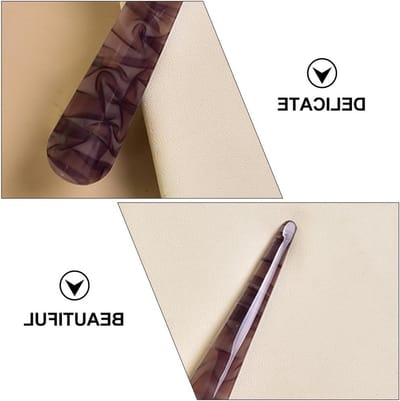 Acryl Haarclips met Lange Snavel voor Salonstijl - Grip en Klem voor Haarstyling in Grijs