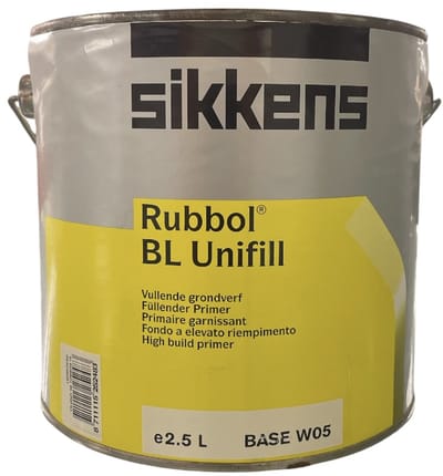 Sikkens Rubbol BL Unifill - Goed vullende watergedragen grondverf voor hout binnen - 2.50 L - WIT
