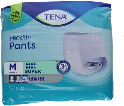 TENA Proskin Pants super - Medium- 3 x 12 stuks voordeelverpakking