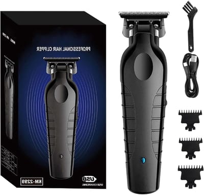 Herentrimmer - Grooming Kit - Persoonlijke Verzorging - Roestvrijstalen Snijblad - 15 x 4.5cm - Zwart
