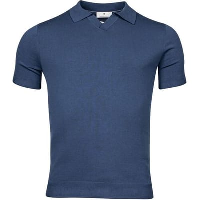 Thomas Maine Pullover Polo Single Knit Dark Blue / male