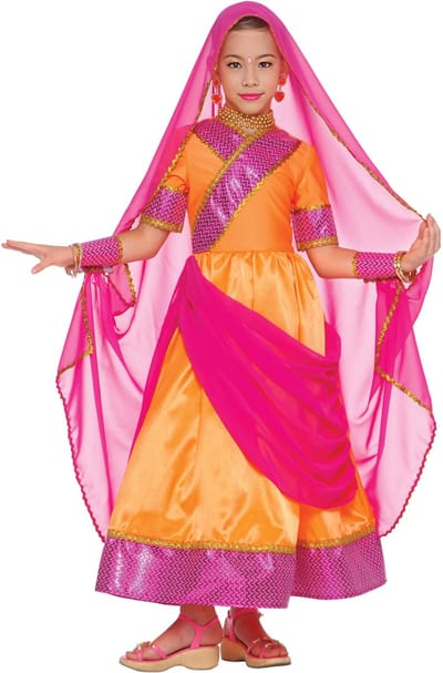 Vegaoo - Bollywood prinses kostuum voor meiden