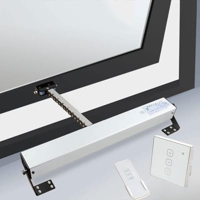 Elektrische Raamopener - Automatische Aandrijving - Ventilatie Verbeteren - Draadloze Bediening - 300-900mm Lift - Zilver