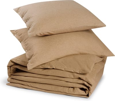 Yumeko dekbedovertrek flanel honey chambray 200x220 + 2/60x70 - Biologisch & ecologisch