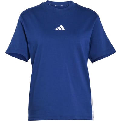 Adidas Sportswear Essentials 3-Stripes Katoenen T-Shirt - Dames - Blauw