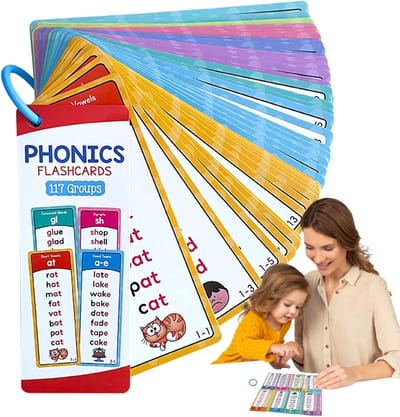 Leeskaarten Set - Woorden Flitskaarten - Leren Lezen - 1000 Hoogfrequente Woorden - 18x7 cm