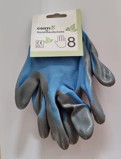 Centi Tuinhandschoenen standaardklasse CAT-1 met maximale bescherming voor Dames blauw