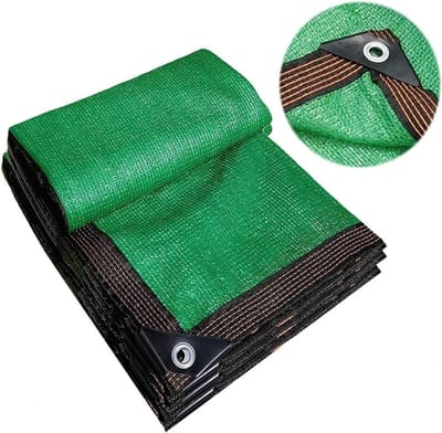 Tuingaas voor planten die groene schaduwdoek beschermen luifel beschutting 75% zonnebrandcrème warmte-isolatie met doorvoertules voor balkon pergola dek huisdier eenvoudig te installeren (afmetingen: